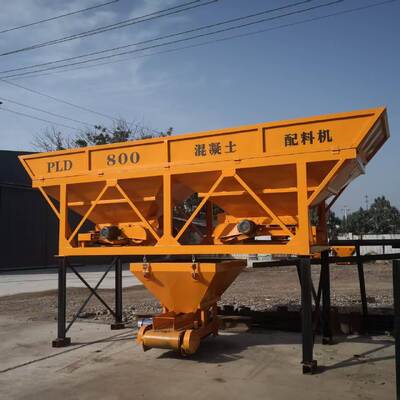 PLD800 type two-bin concrete batching machine, concrete mixing station, concrete batching machine, automatic batching machine.